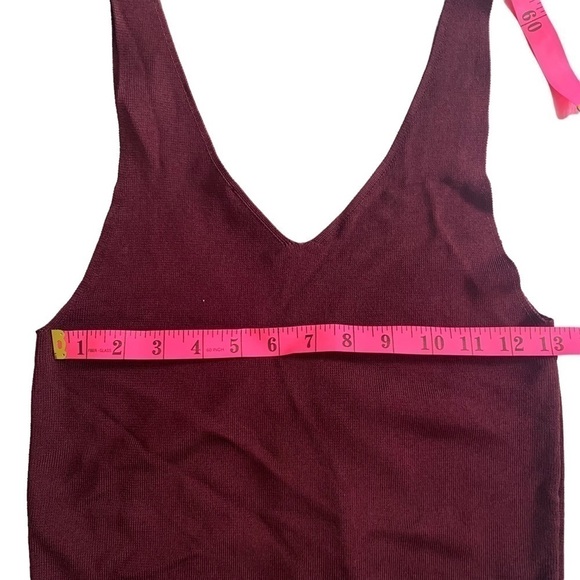 Zara Knit Maroon Tank - Picture 10 of 13